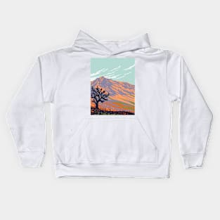 Franklin Mountains State Park with Cactus Located in El Paso Texas USA WPA Poster Art Kids Hoodie